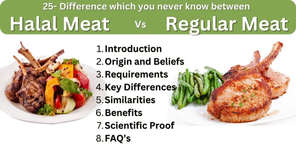Difference between Halal and regular meat